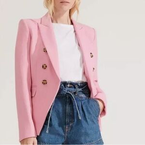 Veronica Beard Miller Dickey Jacket Blazer Pink Size 12